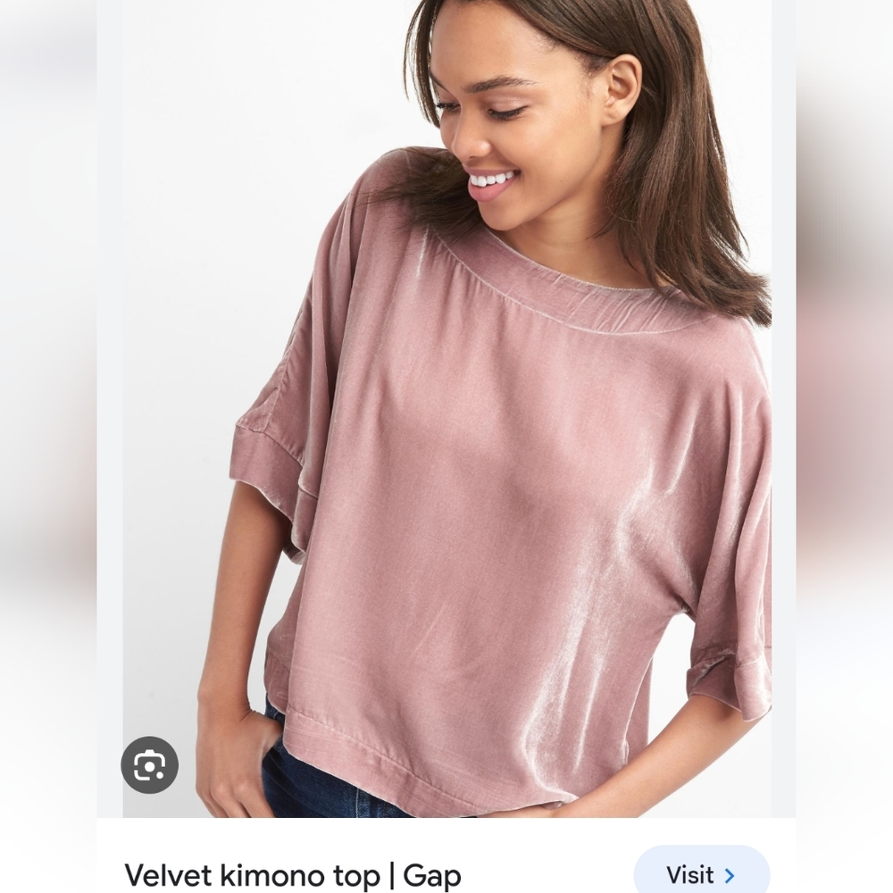 NWT GAP Boxy Velvet Kimono top, Size M
